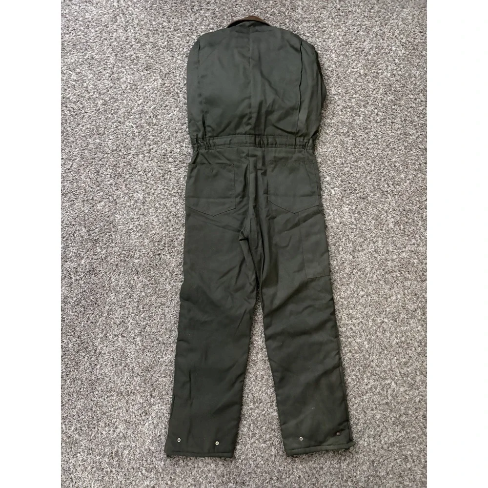 Vintage Key Imperial Coveralls Small Green Mechanic Jumpsuit USA Made 70s NEW